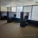 Espresso L Suite Office Desk w/ Drawer, Overhead Storage